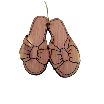 Cozy Slippers - Cedar Ornament