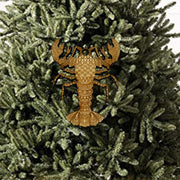 Ornament - Crawdad - Raw Wood 2x4in
