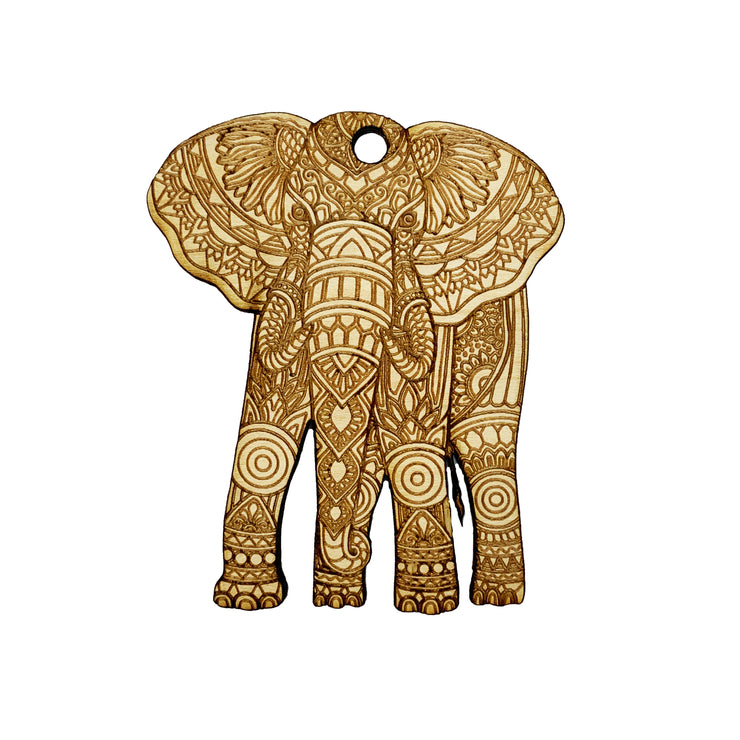 Ornament - Cultural Elephant - Raw Wood