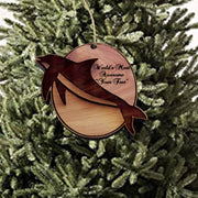 Custom PERSONALIZED Dolphin Worlds Most Awesome Your Text - Cedar Ornament