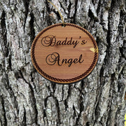 Daddys Angel - Cedar Ornament