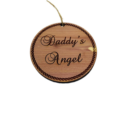 Daddys Angel - Cedar Ornament