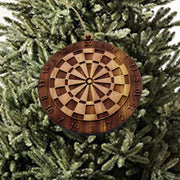 Dart Board - Cedar Ornament