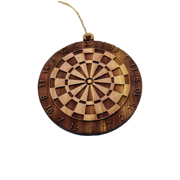 Dart Board - Cedar Ornament