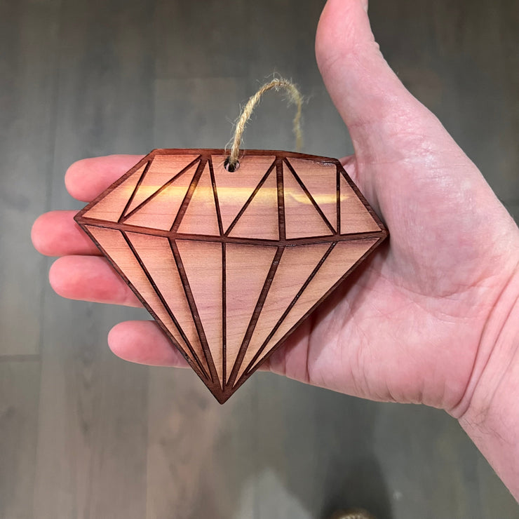 Diamond - Cedar Ornament