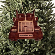 Diesel Worlds Best Mom - Cedar Ornament