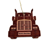 Diesel Worlds Best Mom - Cedar Ornament