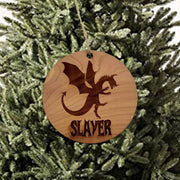 Dragon Slayer - Cedar Ornament