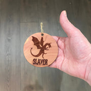 Dragon Slayer - Cedar Ornament