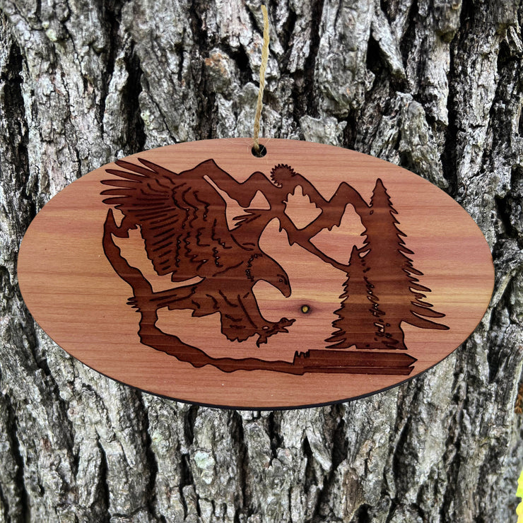 Eagle Mountain - Cedar Ornament