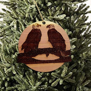 Eagle Pair - Cedar Ornament