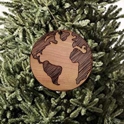 Earth - Cedar Ornament