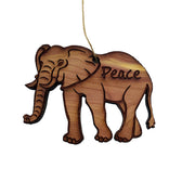 Elephant Peace - Cedar Ornament