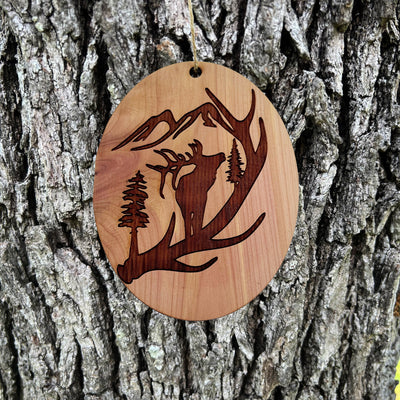 Elk Mountain - Cedar ornament