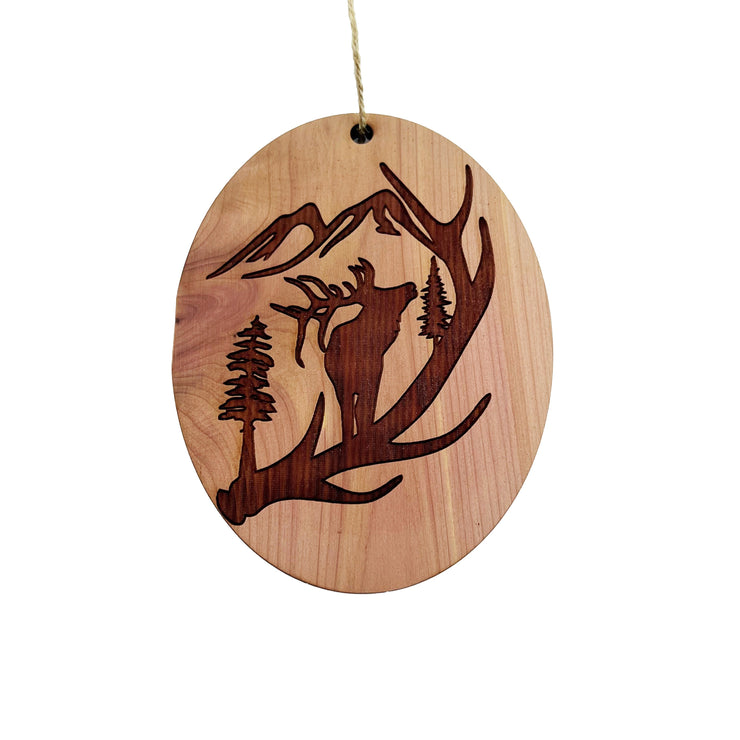 Elk Mountain - Cedar ornament