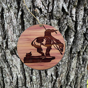 End of Trail Native American - Cedar Ornament