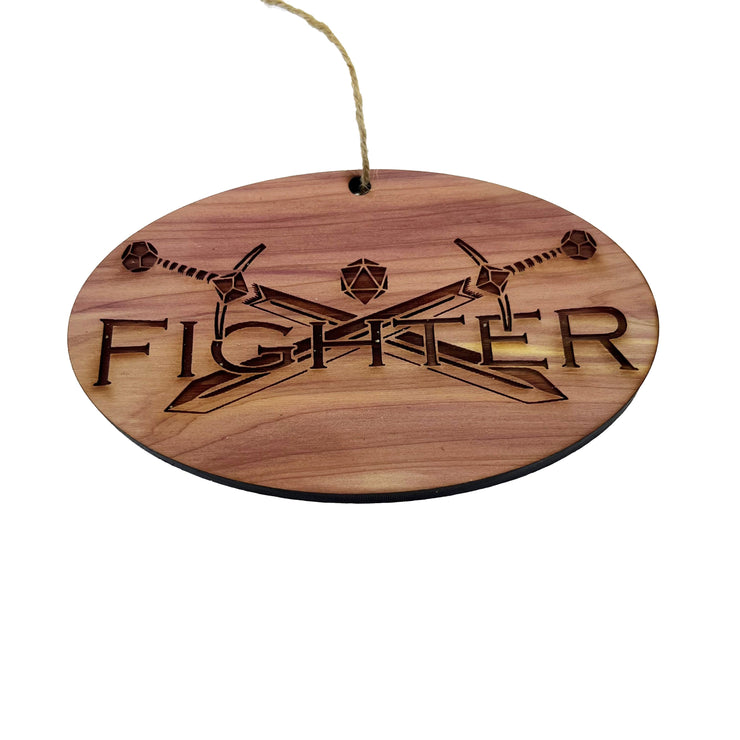 Fighter - Cedar Ornament