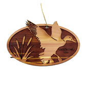 Flying Duck Worlds Best Son - Cedar Ornament