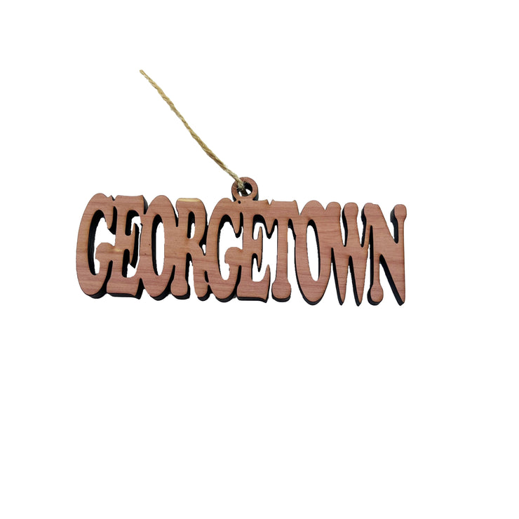 Georgetown - Cedar Ornament