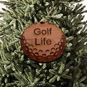 Golf Life - Cedar Ornament