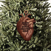 HEART it takes a big heart to shape little minds - Cedar Ornament