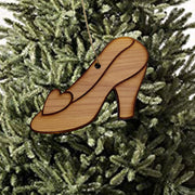 Heart Slipper - Cedar Ornament