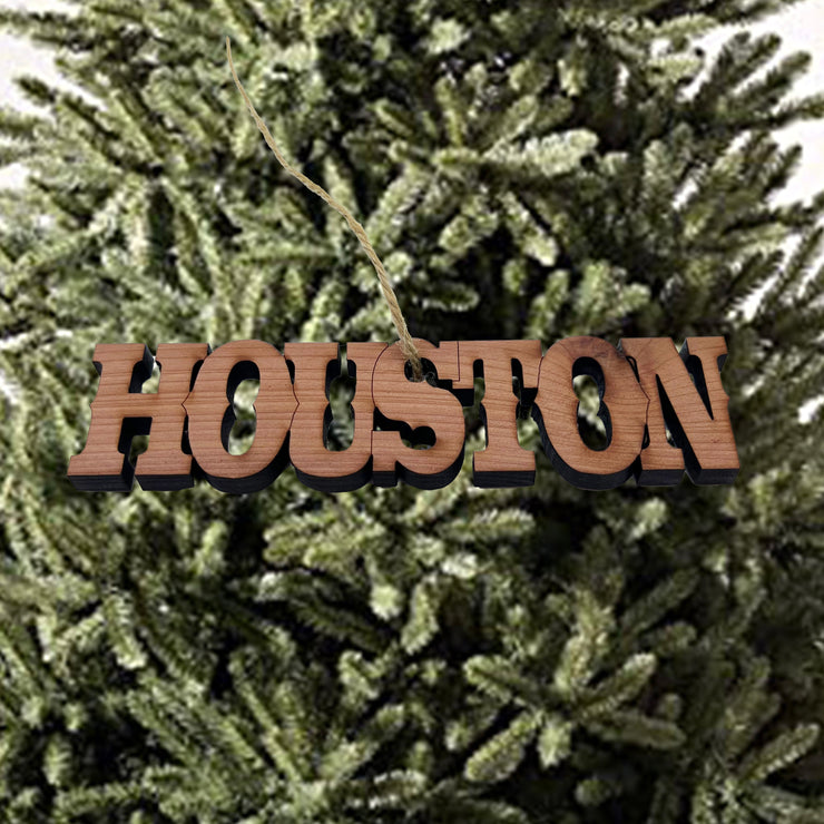 Houston - Cedar Ornament