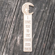 I Love You to the Moon and Back - Bookmark