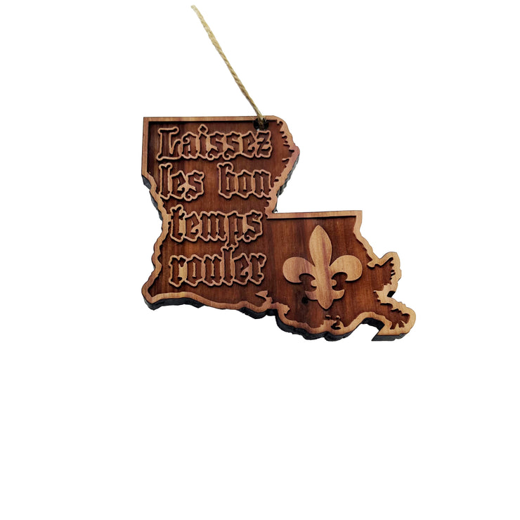 Laissez les Bon Temps Rouler - Cedar Ornament