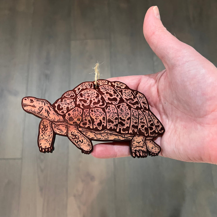 Land Turtle - Cedar Ornament