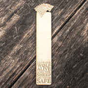 Bookmark - Personalized Leave One Wolf Alive