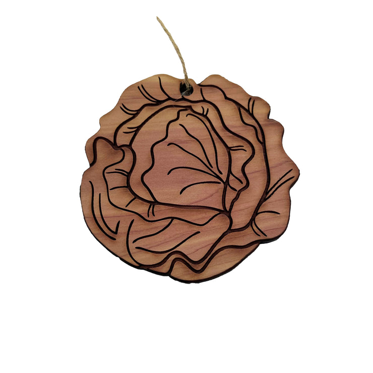 Lettuce - Cedar Ornament