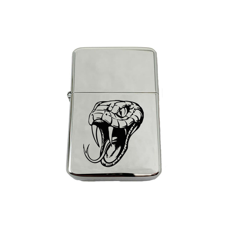 Lighter Angry Serpent Snake CHROME