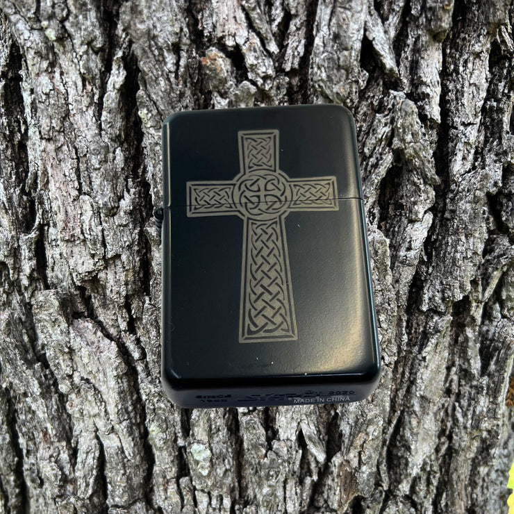 Lighter BLACK - Celtic Cross