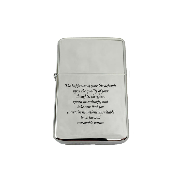 Lighter The Happiness of your life Marcus Aurelius CHROME