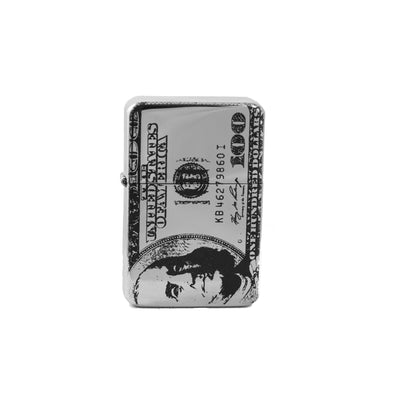 Lighter - 100 Dollar Bill High Polish Chrome