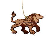 LION Worlds Most Dangerous Dad - Cedar Ornament