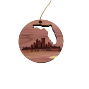 Miami FL - Cedar Ornament