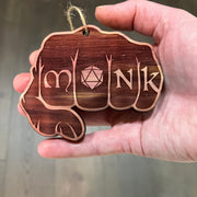 Monk Fist - Cedar Ornament