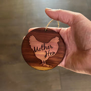 Mother Hen - Cedar Ornament