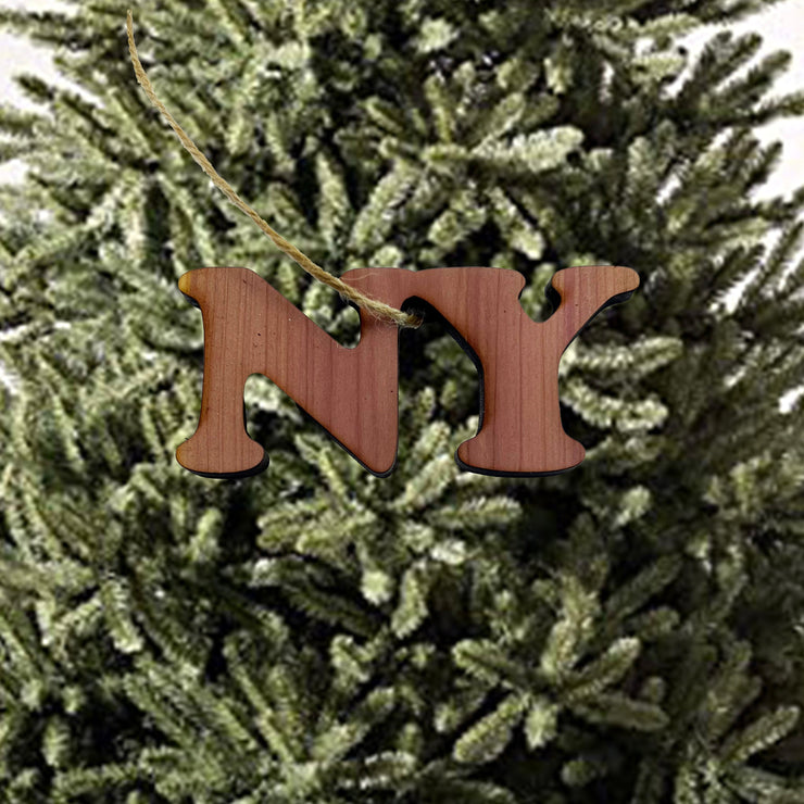 NY - Cedar Ornament