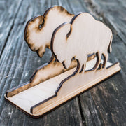 Napkin Holder - Buffalo - Raw Wood Craft