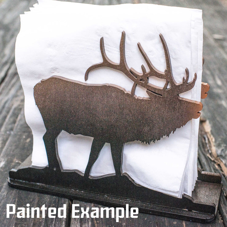 Napkin Holder - Elk - Raw Wood Craft