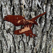 Night Eagle - Cedar Ornament