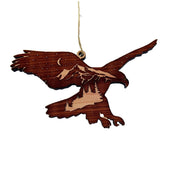 Night Eagle - Cedar Ornament