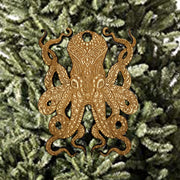 Ornament - Octopus - Raw Wood