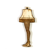 Ornament - Leg Lamp - Raw Wood 4x2in