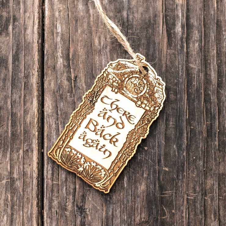 Ornament - There and Back Again - Raw Wood 2x4in