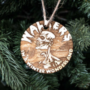 Ornament - Walkers in a Winter Wonderland - Raw Wood 3x3in