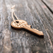 Ornament - 221b - Raw Wood 1x3in